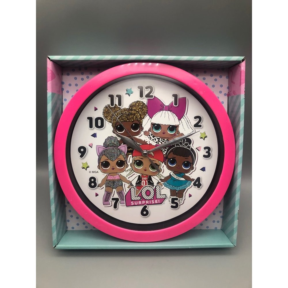 LOL Girl Wall Clock Frame 9.5 inches Office Home Kids Room Wall Decor